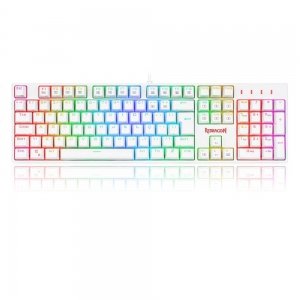 TECLADO MECANICO USB GAMER SURARA PRO SWITCH RED REDRAGON K582W-RGB-PRO BRANCO - Imagem 3